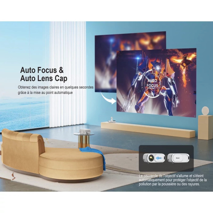 ویدیو پروژکتور 4k با فکوس خودکار برند جیمویو مدل E30