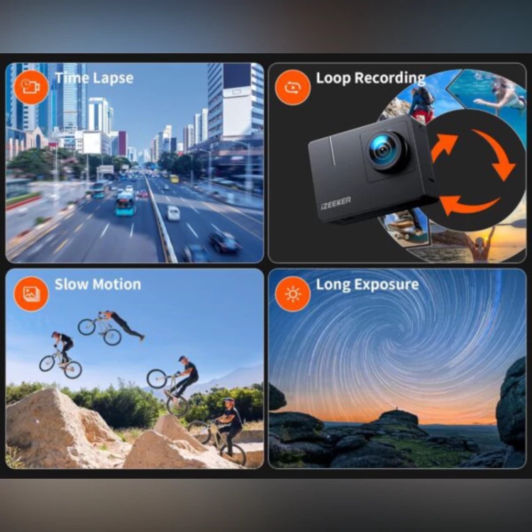 دوربین اکشن ورزشی 4k برند ایزیکر مدل iA100