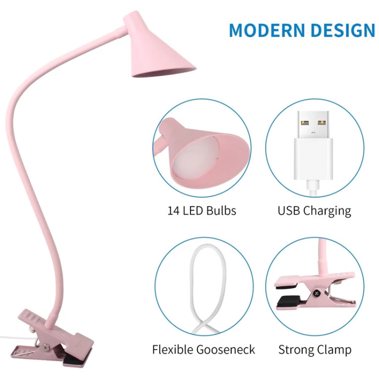 چراغ مطالعه ی گیره ای LED Qooltek 3