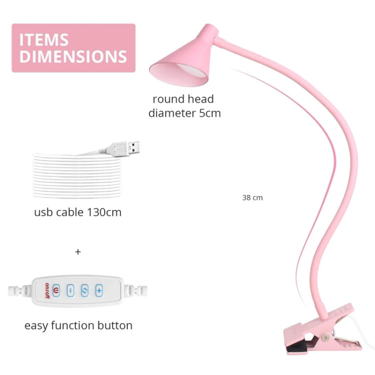 چراغ مطالعه ی گیره ای LED Qooltek 3
