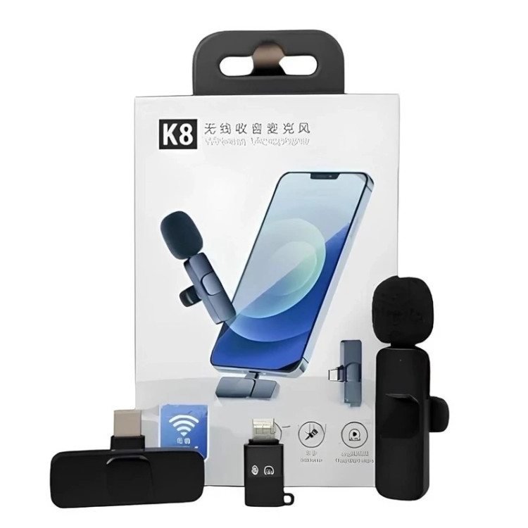 میکروفون یقه ای بیسیم مدل k8