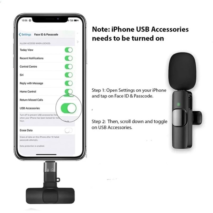 میکروفون یقه ای بیسیم مدل k8