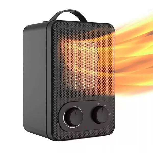 بخاری برقی فن دار رومیزی برند POCHEA مدل QN03 وات 1800