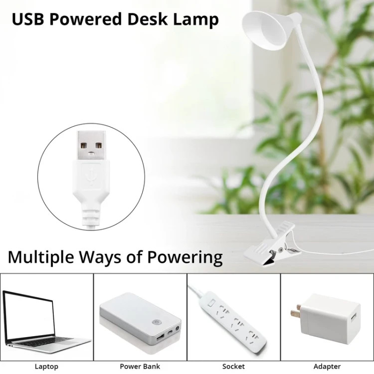 چراغ مطالعه ی گیره ای LED Qooltek 3