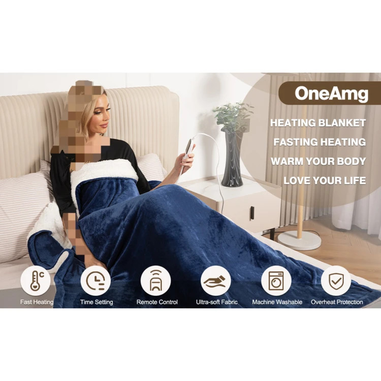 پتوی گرمایشی برقی برند وان امگ سایز 155×180 با قابلیت شستشو