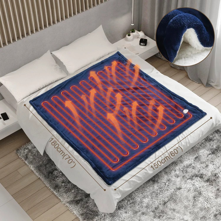 پتوی گرمایشی برقی برند وان امگ سایز 155×180 با قابلیت شستشو