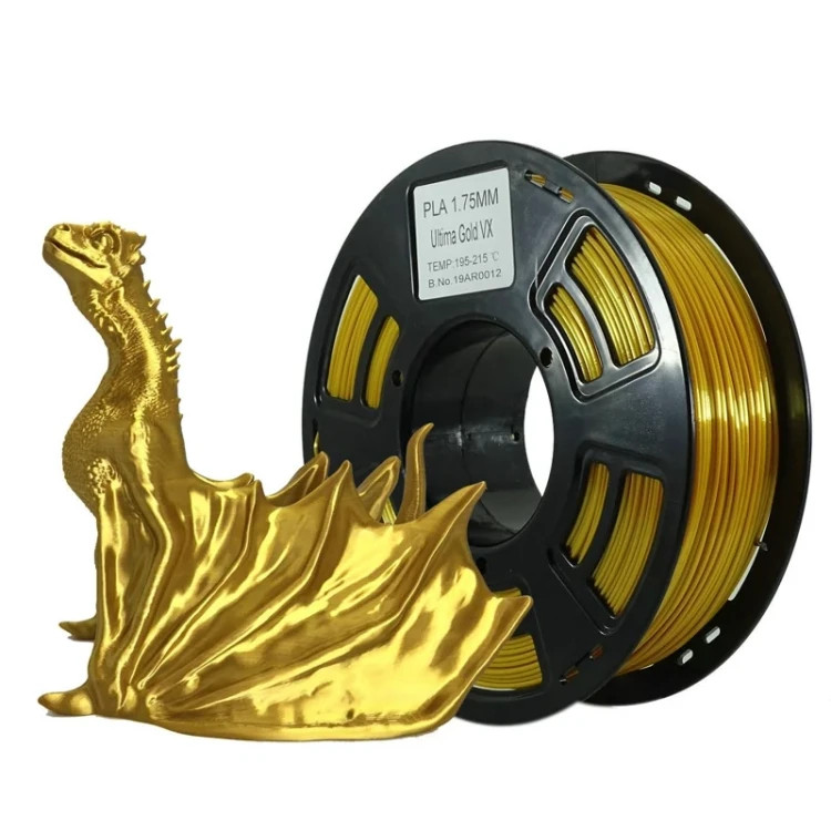 فیلامنت پرینتر سهبعدی برند Stronghero3D اندازه 1.75mm – رنگ طلایی، وزن ۱ کیلوگرم