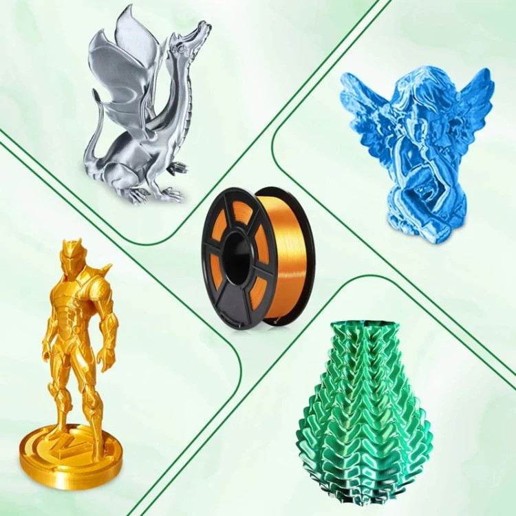 فیلامنت پرینتر سهبعدی برند Stronghero3D اندازه 1.75mm – رنگ طلایی، وزن ۱ کیلوگرم
