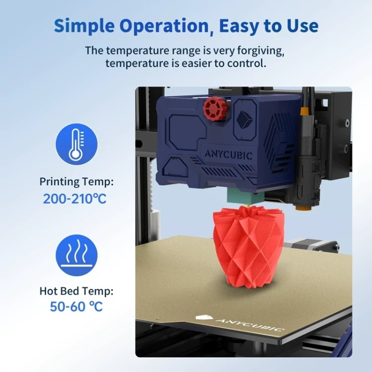 فیلامنت پرینتر سهبعدی برند Stronghero3D اندازه 1.75mm – رنگ قرمز، وزن ۱ کیلوگرم