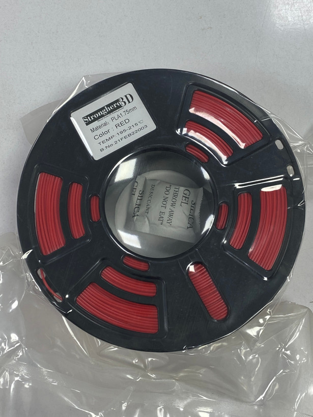 فیلامنت پرینتر سهبعدی برند Stronghero3D اندازه 1.75mm – رنگ قرمز، وزن ۱ کیلوگرم
