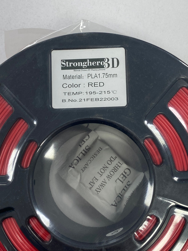 فیلامنت پرینتر سهبعدی برند Stronghero3D اندازه 1.75mm – رنگ قرمز، وزن ۱ کیلوگرم
