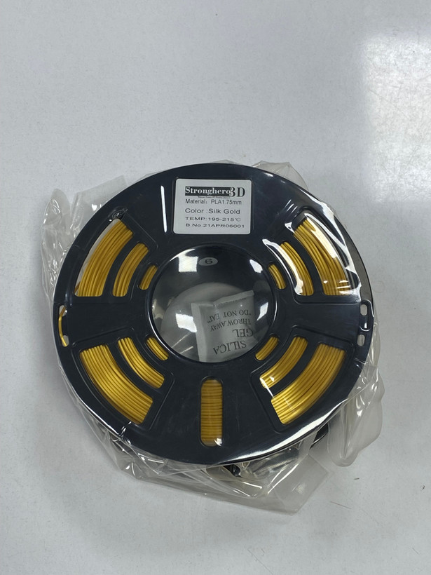 فیلامنت پرینتر سهبعدی برند Stronghero3D اندازه 1.75mm – رنگ طلایی، وزن ۱ کیلوگرم