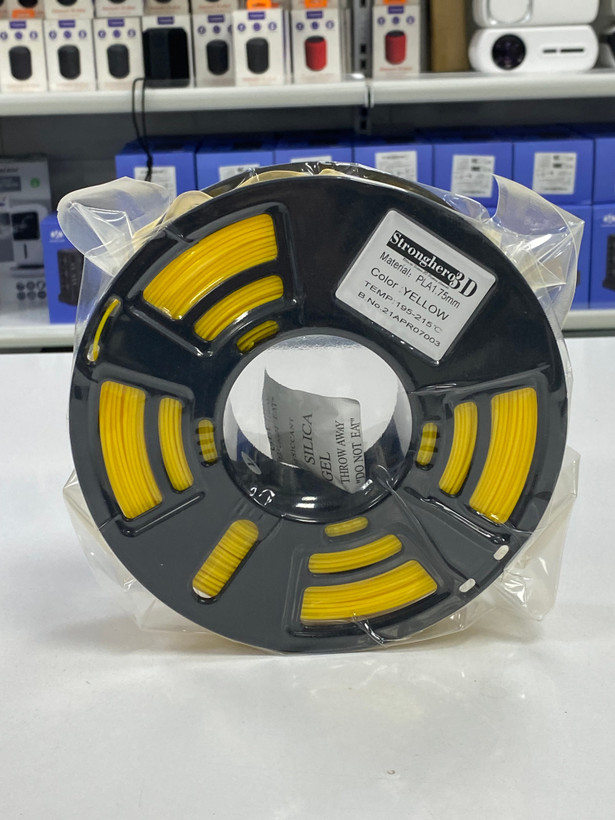فیلامنت پرینتر سهبعدی برند Stronghero3D اندازه 1.75mm رنگ زرد، وزن ۱ کیلوگرم