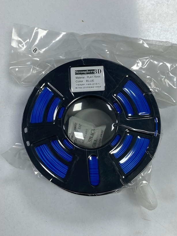 فیلامنت پرینتر سهبعدی برند Stronghero3D اندازه 1.75mm – رنگ آبی، وزن ۱ کیلوگرم