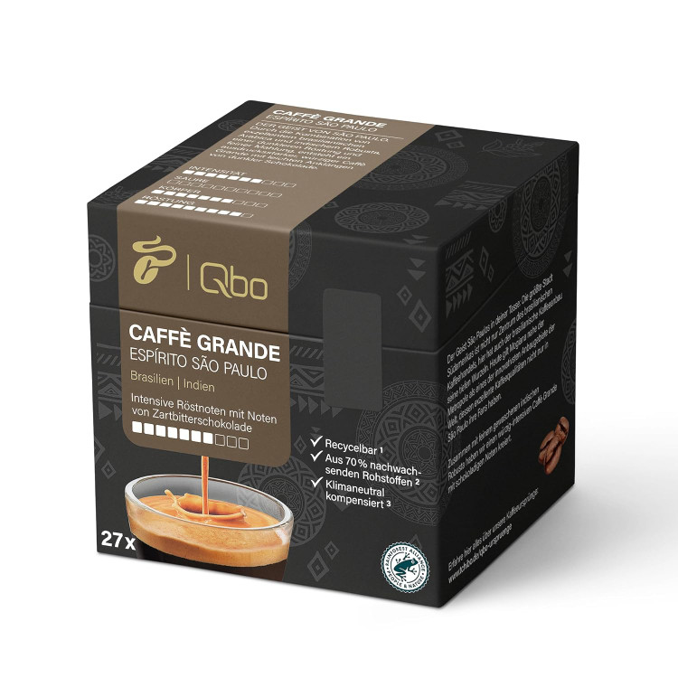 کپسول قهوه ممتاز چیبو Tchibo Qbo Caffè Grande Espírito São Paulo – ، شدت 7/10، عطری فوقالعاده