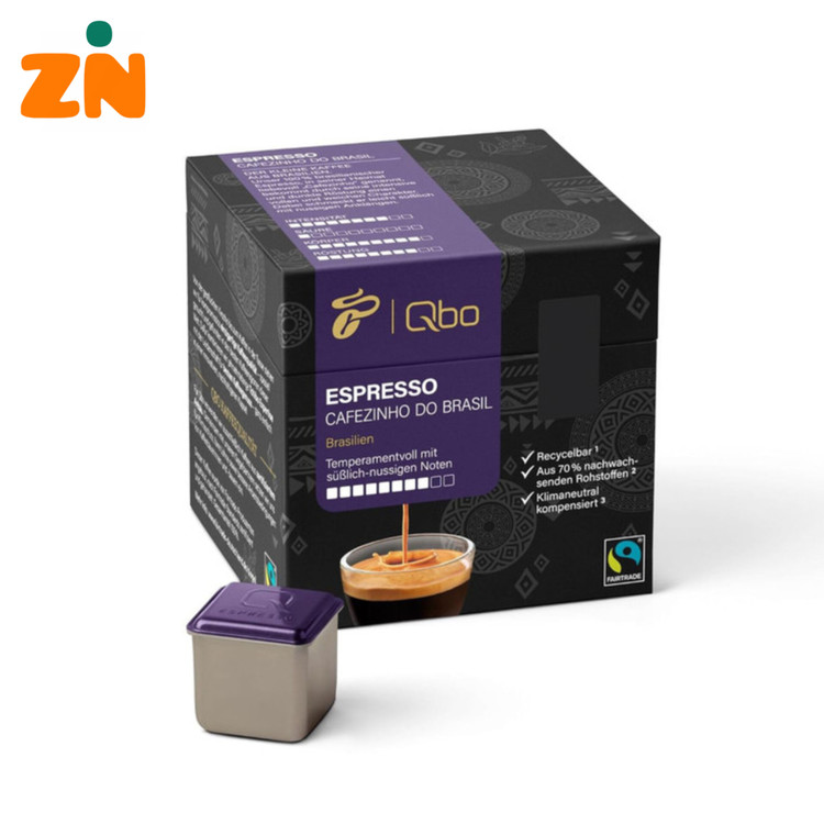 کپسول قهوه چیبو Tchibo Qbo Espresso Cafezinho do Brazil | طعم آجیلی و تند، شدت ۸/۱۰