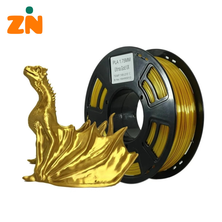 فیلامنت پرینتر سهبعدی برند Stronghero3D اندازه 1.75mm – رنگ طلایی، وزن ۱ کیلوگرم