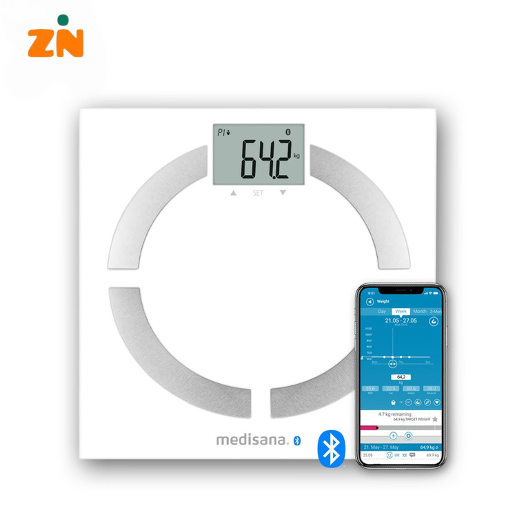 ترازو هوشمند آنالیز بدن مدیسانا مدل BS 444 Connect اندازهگیری BMI، چربی، عضله و دارای بلوتوث و اتصال به اپلیکیشن