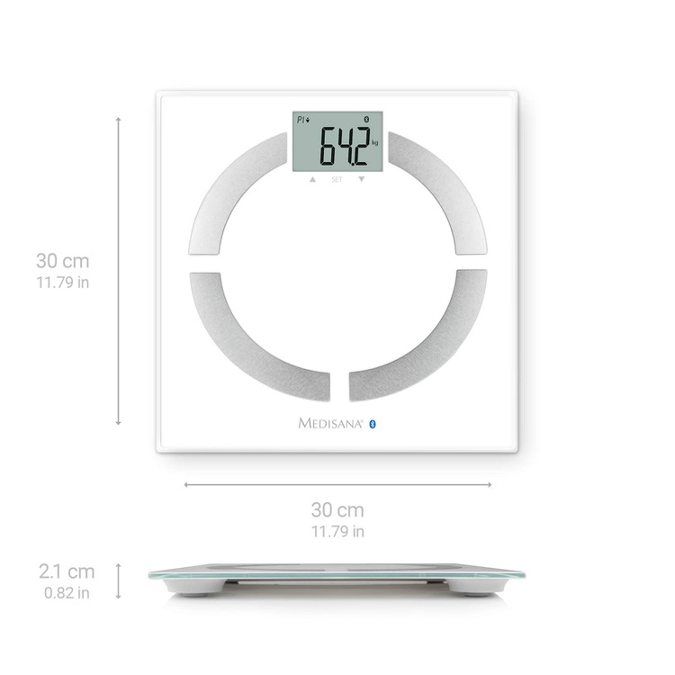 ترازو هوشمند آنالیز بدن مدیسانا مدل BS 444 Connect اندازهگیری BMI، چربی، عضله و دارای بلوتوث و اتصال به اپلیکیشن
