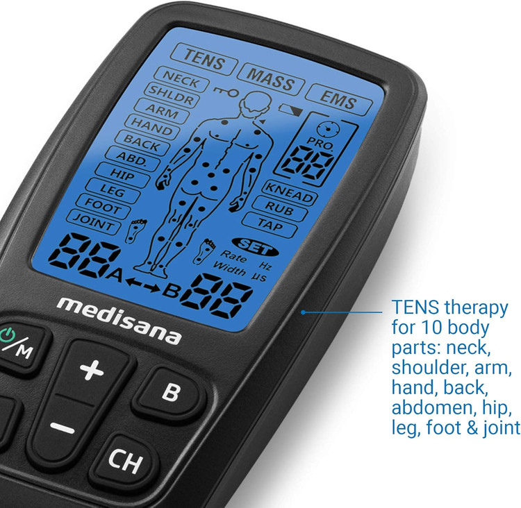 دستگاه تنس و EMS مدیسانا مدل TT 205 ماساژور الکتروتراپی تقویت عضلات 3 کاره تسکین درد و با 60 برنامه
