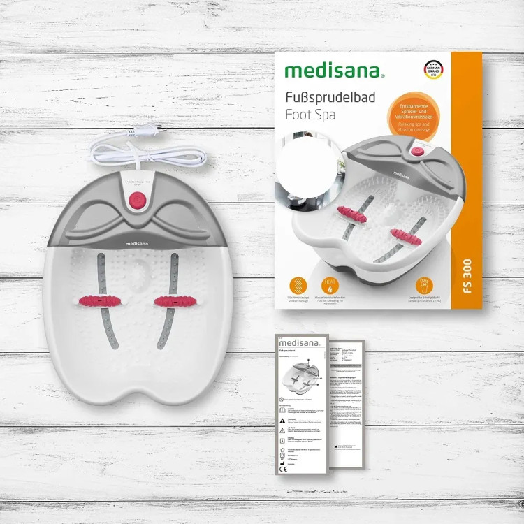 ماساژور و وان آب گرم پامدیسانا مدل Medisana FS 300 با ماساژ حبابی، لرزشی و رفلکسولوژی