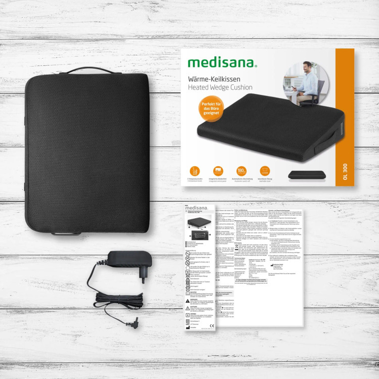 بالشتک حرارتی گوهای مدیسانا مدل Medisana OL 300 با ۳ سطح گرمایش و پشتیبانی کمر