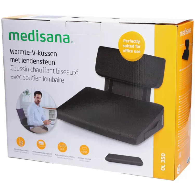 بالشتک حرارتی گوهای مدیسانا مدل Medisana OL 350 با تکیهگاه قابل تنظیم کمر