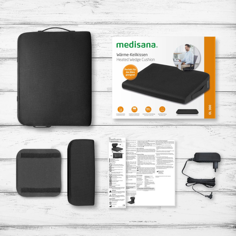 بالشتک حرارتی گوهای مدیسانا مدل Medisana OL 350 با تکیهگاه قابل تنظیم کمر