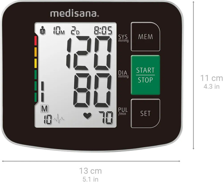 فشارسنج بازویی دیجیتال مدیسانا مدل Medisana BU 516 با تشخیص ضربان نامنظم
