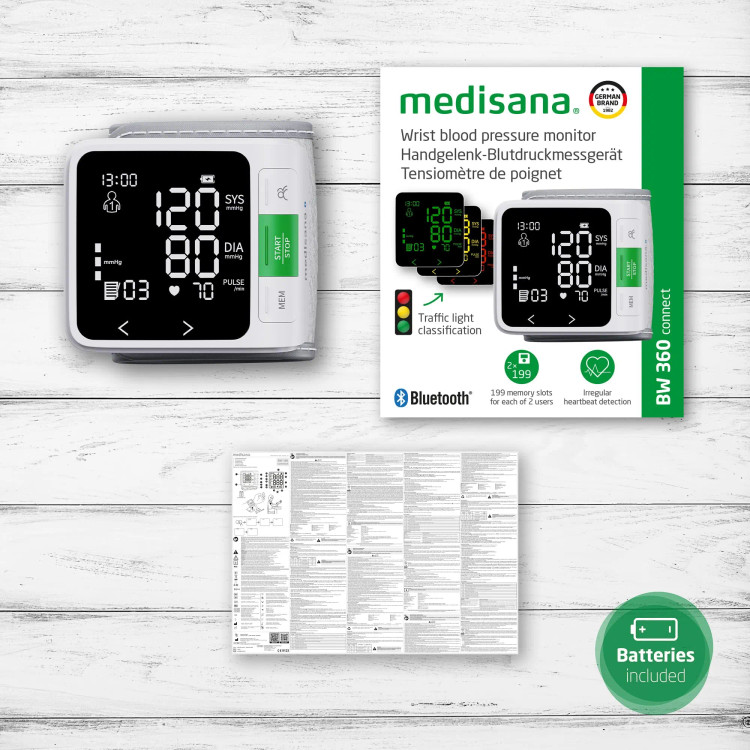 فشارسنج مچی مدیسانا مدل Medisana BW 360 Connect با بلوتوث