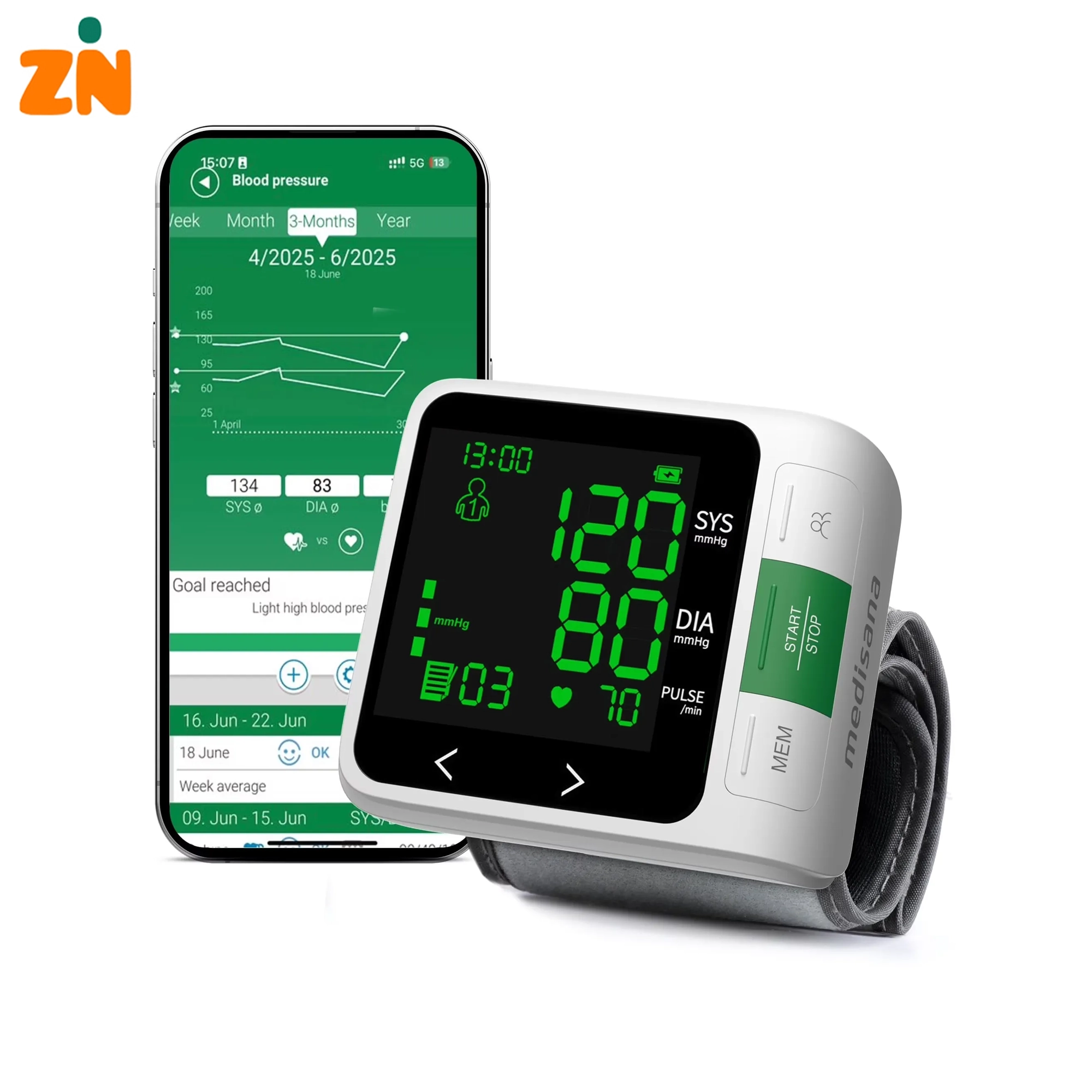 فشارسنج مچی مدیسانا مدل Medisana BW 360 Connect با بلوتوث