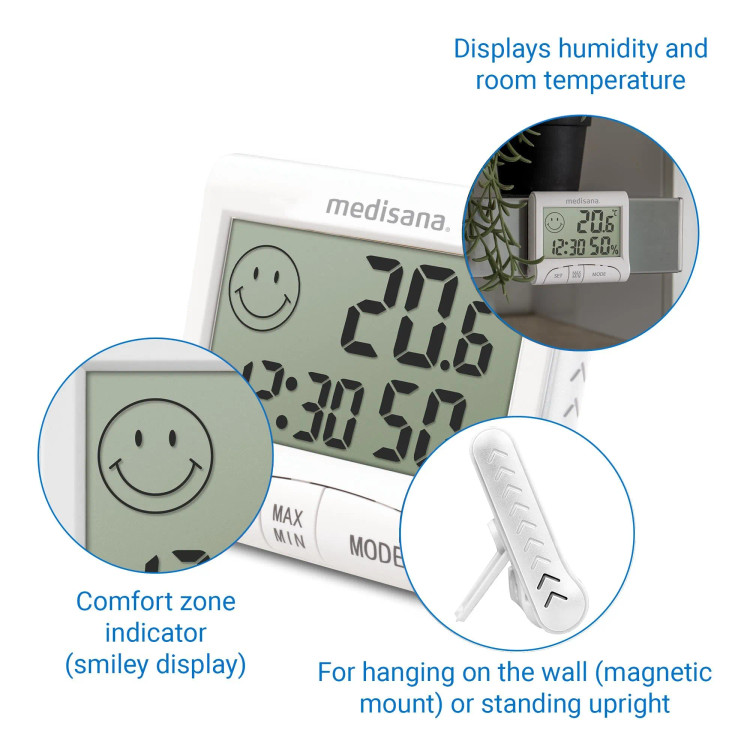 دماسنج و رطوبتسنج دیجیتال مدیسانا Medisana HG 100