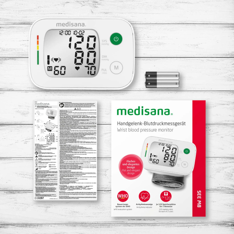 فشارسنج مچی مدیسانا مدل Medisana BW 335 تشخیص ضربان نامنظم و حافظه دو کاربر