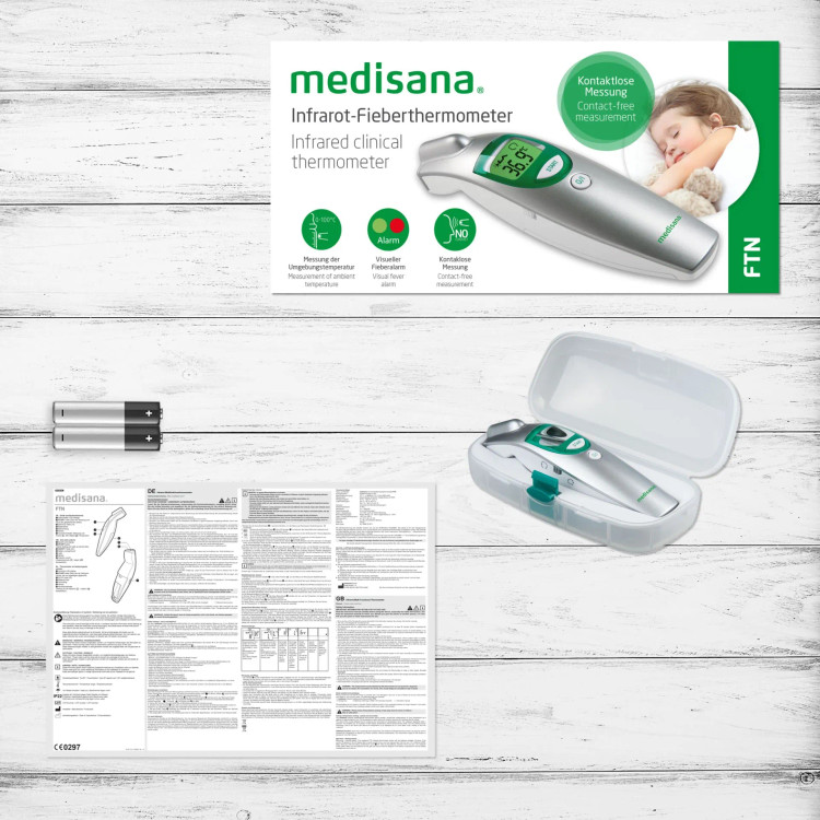 دماسنج دیجیتال بدون تماس مدیسانا Medisana FTN | دماسنج پیشانی و گوش 6 در 1