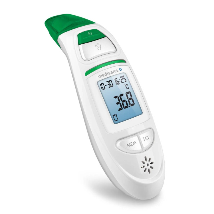 دماسنج دیجیتال مادون قرمز مدیسانا Medisana TM 750 Connect | پیشانی و گوش | Bluetooth