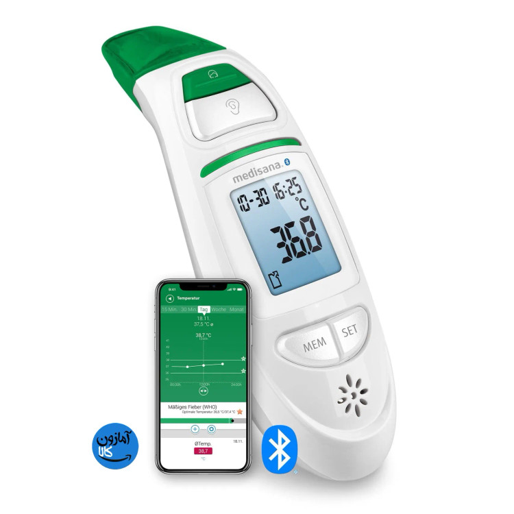 دماسنج دیجیتال مادون قرمز مدیسانا Medisana TM 750 Connect | پیشانی و گوش | Bluetooth