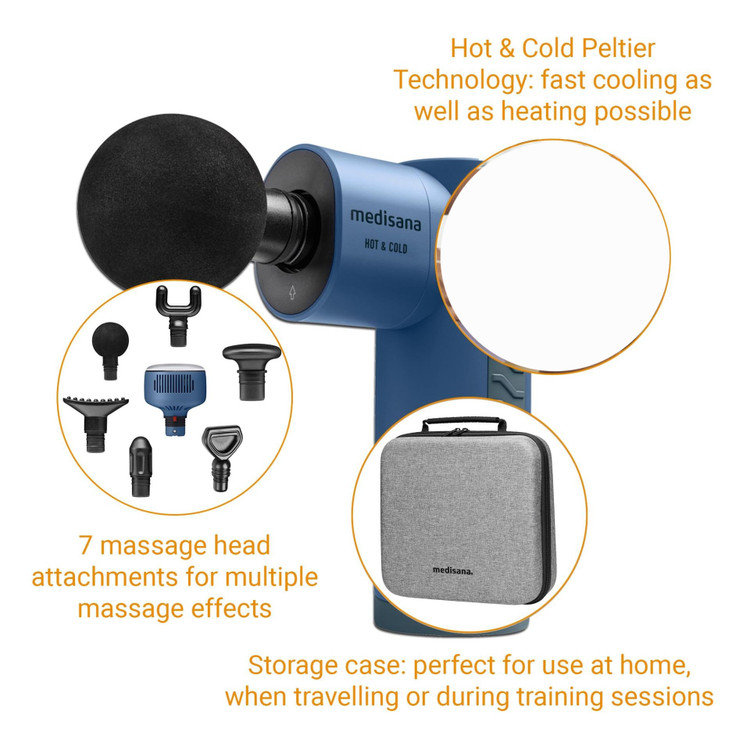 ماساژور تفنگی مدیسانا MG 600 | ماساژور عضلات با قابلیت گرم و سرد Hot & Cold