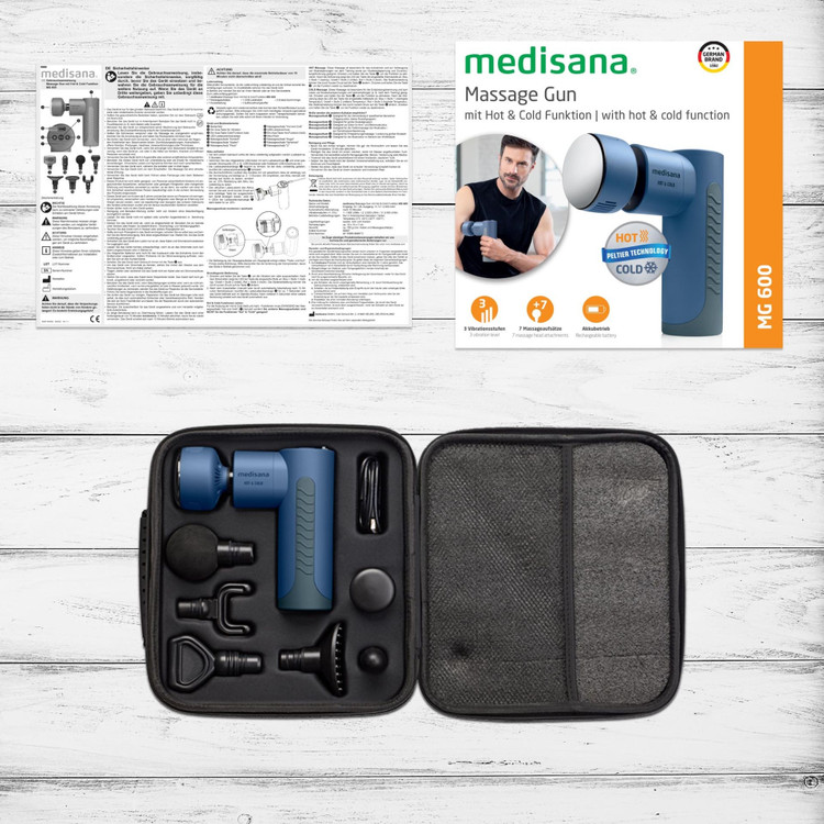 ماساژور تفنگی مدیسانا MG 600 | ماساژور عضلات با قابلیت گرم و سرد Hot & Cold
