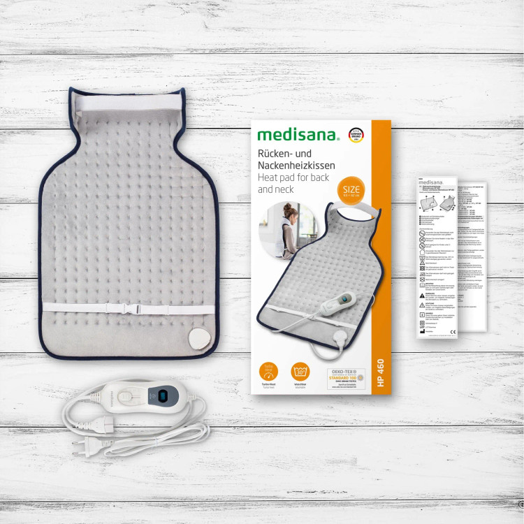 پد حرارتی گردن و کمر مدیسانا Medisana HP 460 | گرمکن برقی گردن و پشت با ۳ سطح حرارت