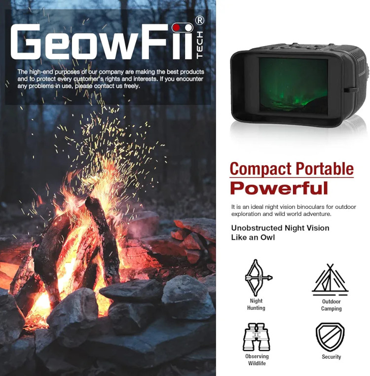 دوربین دوچشمی دید در شب GeowFiiTech مدل M2 4K