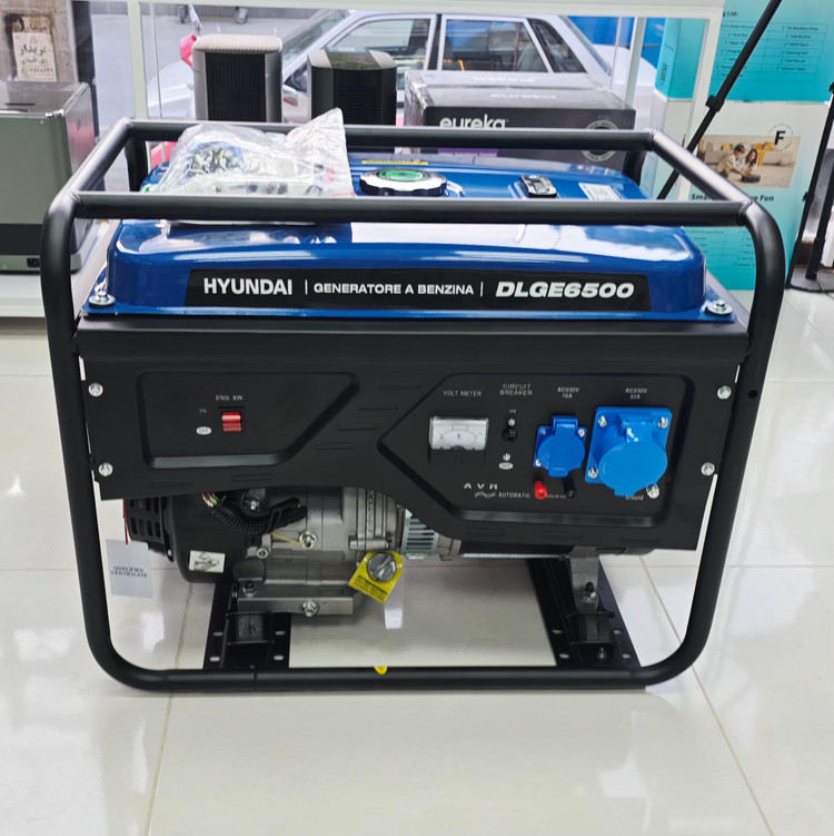 موتور برق بنزینی ۵ کیلووات هیوندا مدل DLGE6500 چهار زمانه تک فاز