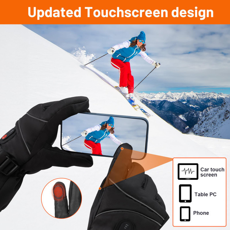دستکش گرمایشی شارژی با باتری 6000 میلی آمپر ساعت و 3 سطح گرمایش