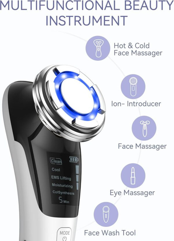 دستگاه جوانسازی و لیفت صورت با فرکانس EMS ضدپیری و ضدچروک پوست آنلن مدل A-DRY11